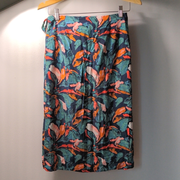 Frank and oak midi pattern wrap skirt - Picture 2 of 6